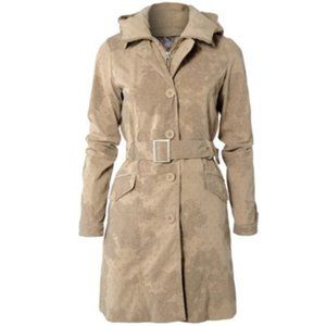 New Desigual Paisley Hooded Trench Coat